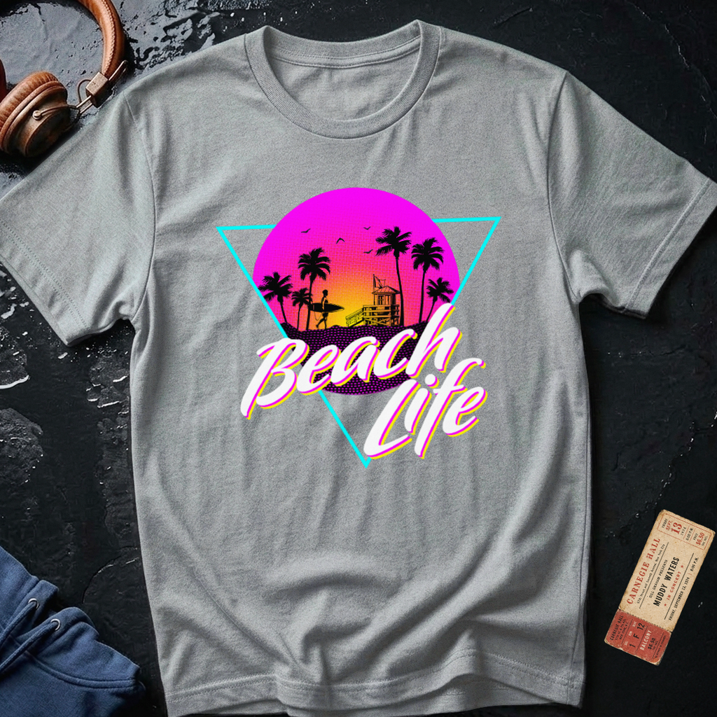 Beach Life 80s Vacation T-Shirt