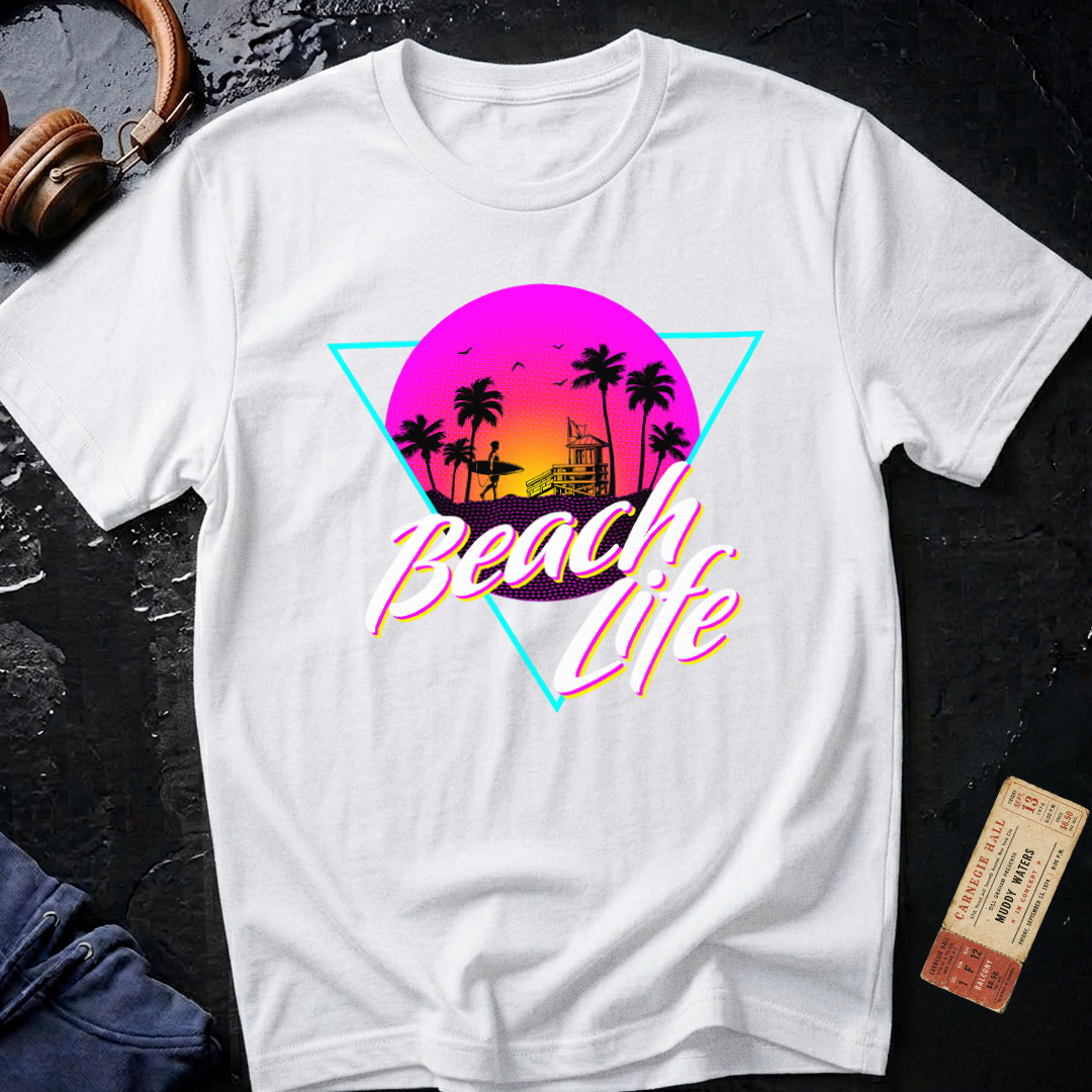 Beach Life 80s Vacation T-Shirt