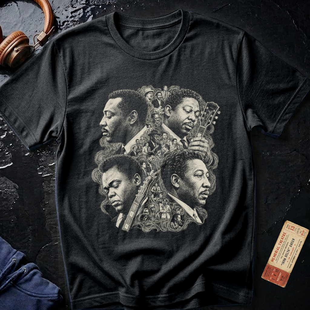 Muddy, Albert, BB and Freddie Founding Fathers of the Blues T-Shirt
