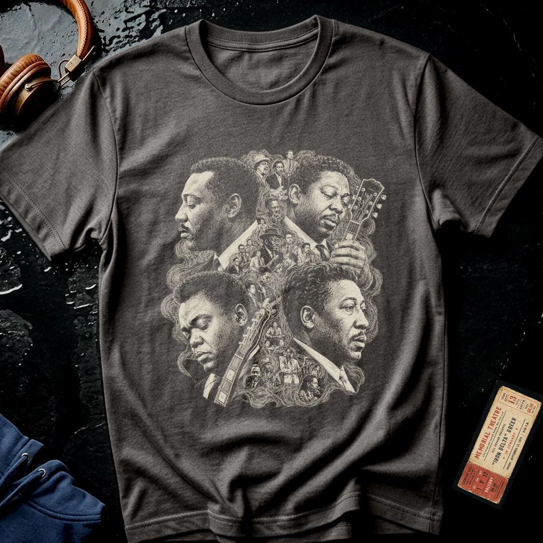 Muddy, Albert, BB and Freddie Founding Fathers of the Blues T-Shirt