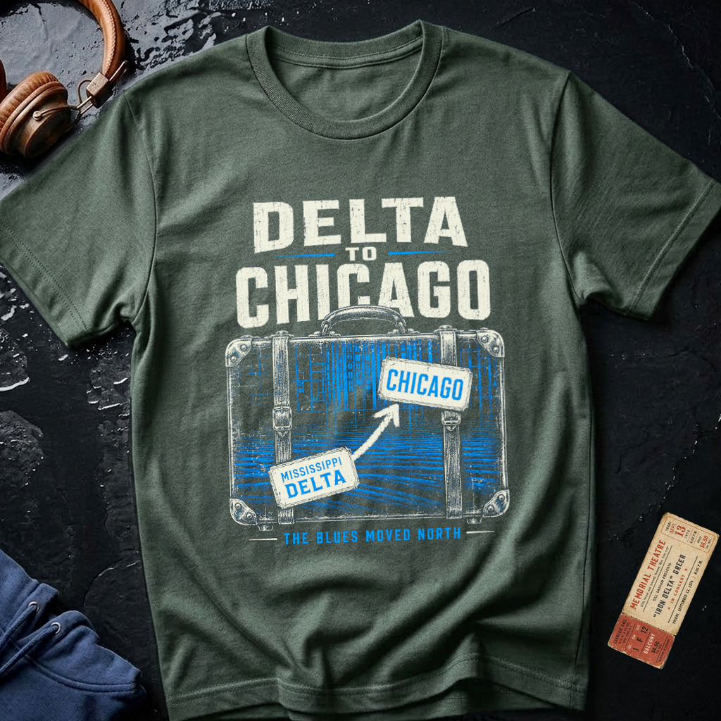 Delta to Chicago Blues T-Shirt