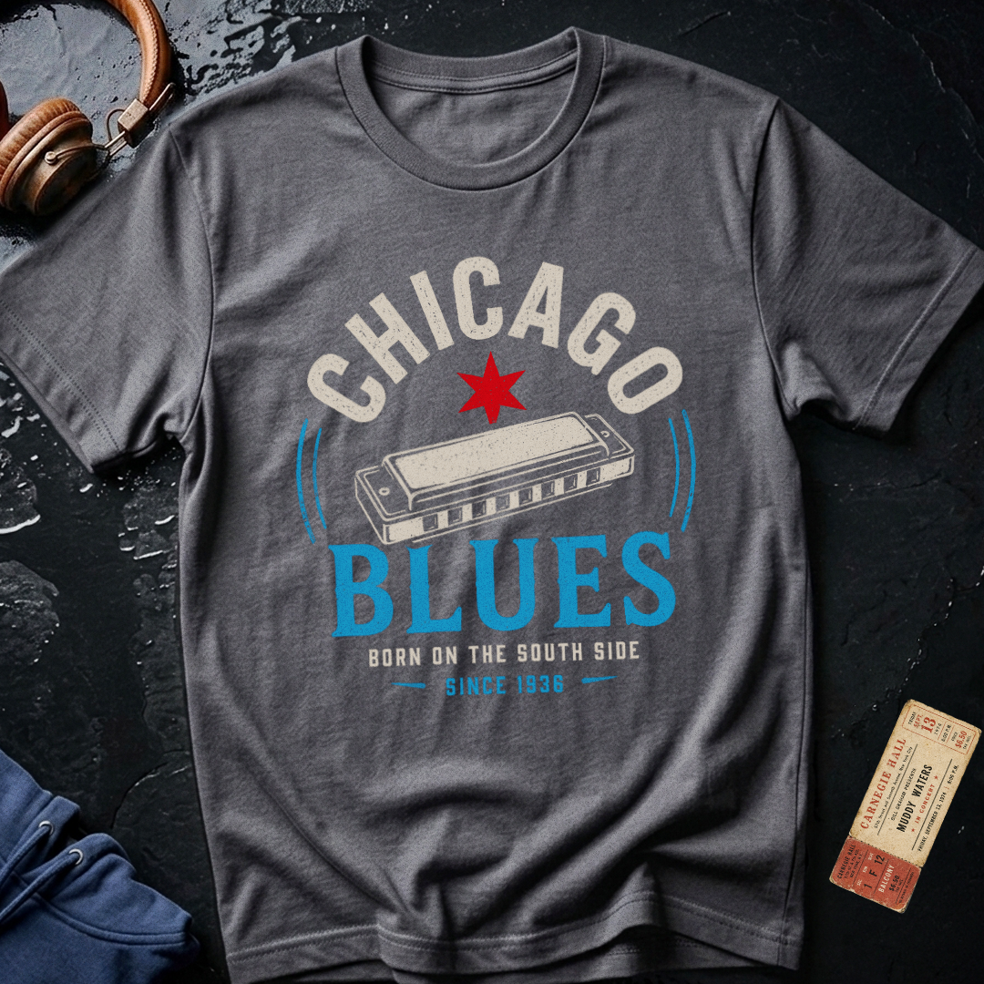 Born on the South Side Chicago Blues T-Shirt