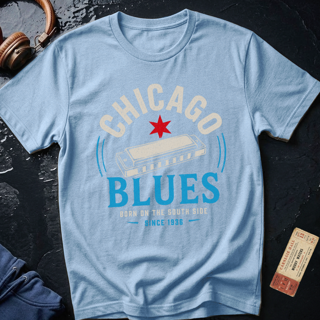 Born on the South Side Chicago Blues T-Shirt