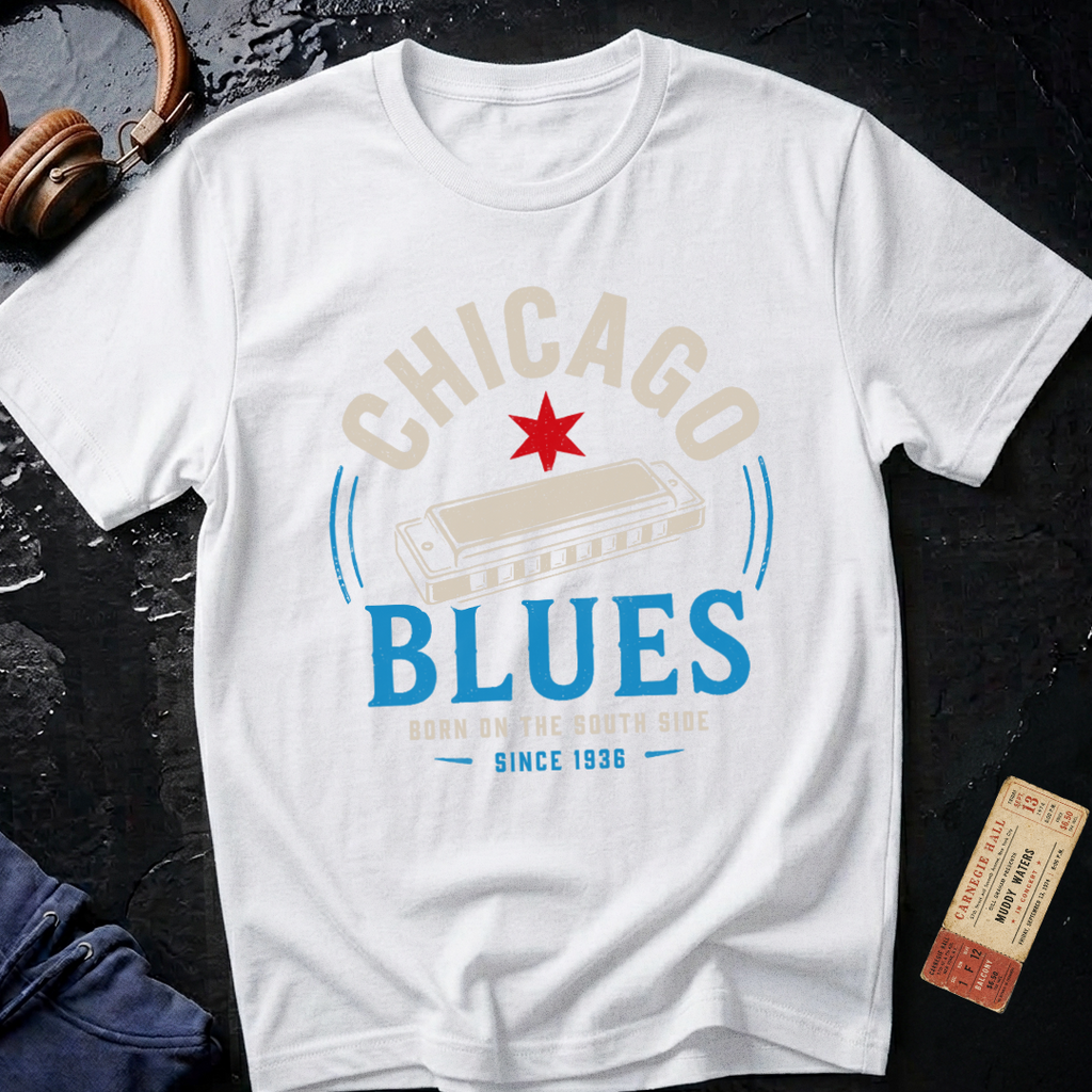 Born on the South Side Chicago Blues T-Shirt