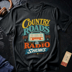 Country Roads and Radio Shows Vintage Rural T-Shirt