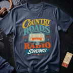 Country Roads and Radio Shows Vintage Rural T-Shirt
