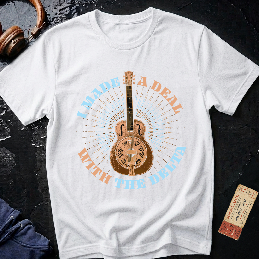 I Made a Deal with the Delta - Blues Guitar T-Shirt