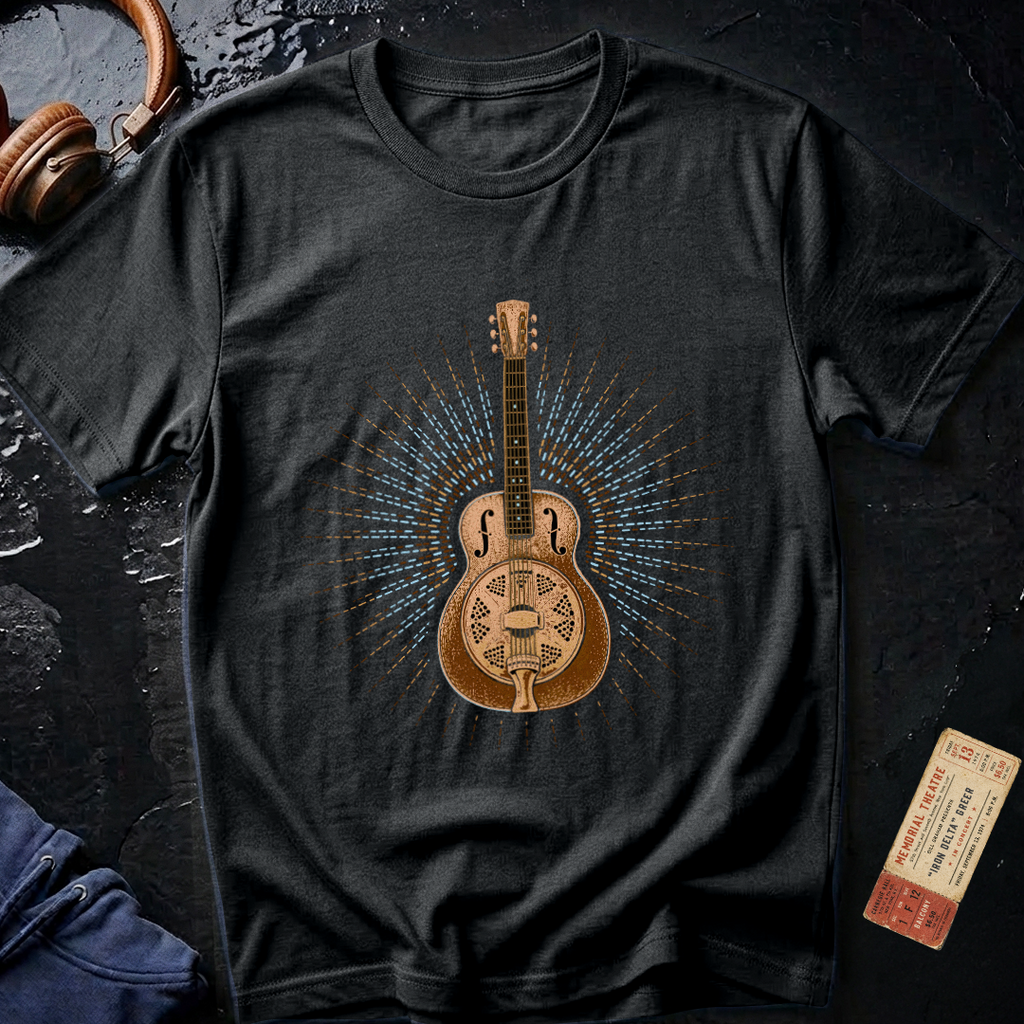 Blues Guitar Dobro Burst T-Shirt