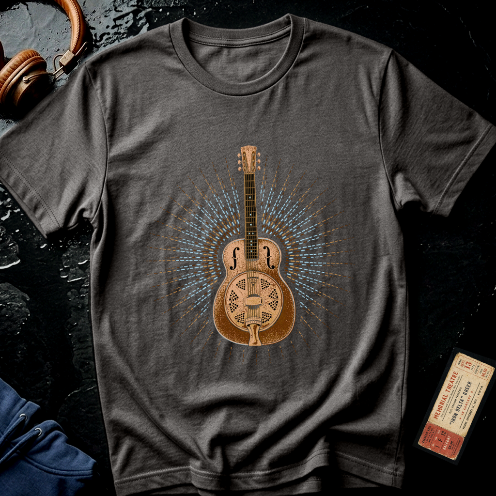 Blues Guitar Dobro Burst T-Shirt