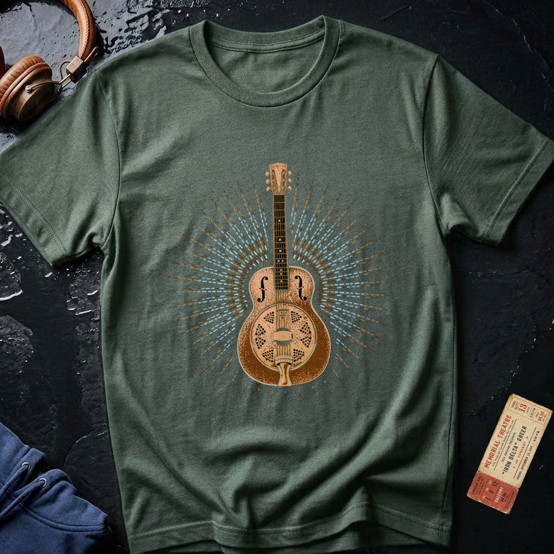 Blues Guitar Dobro Burst T-Shirt