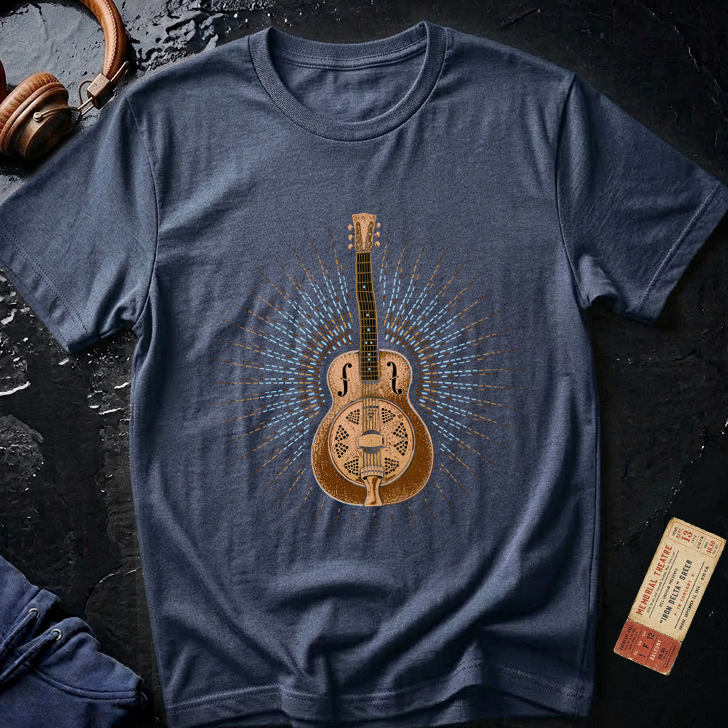Blues Guitar Dobro Burst T-Shirt
