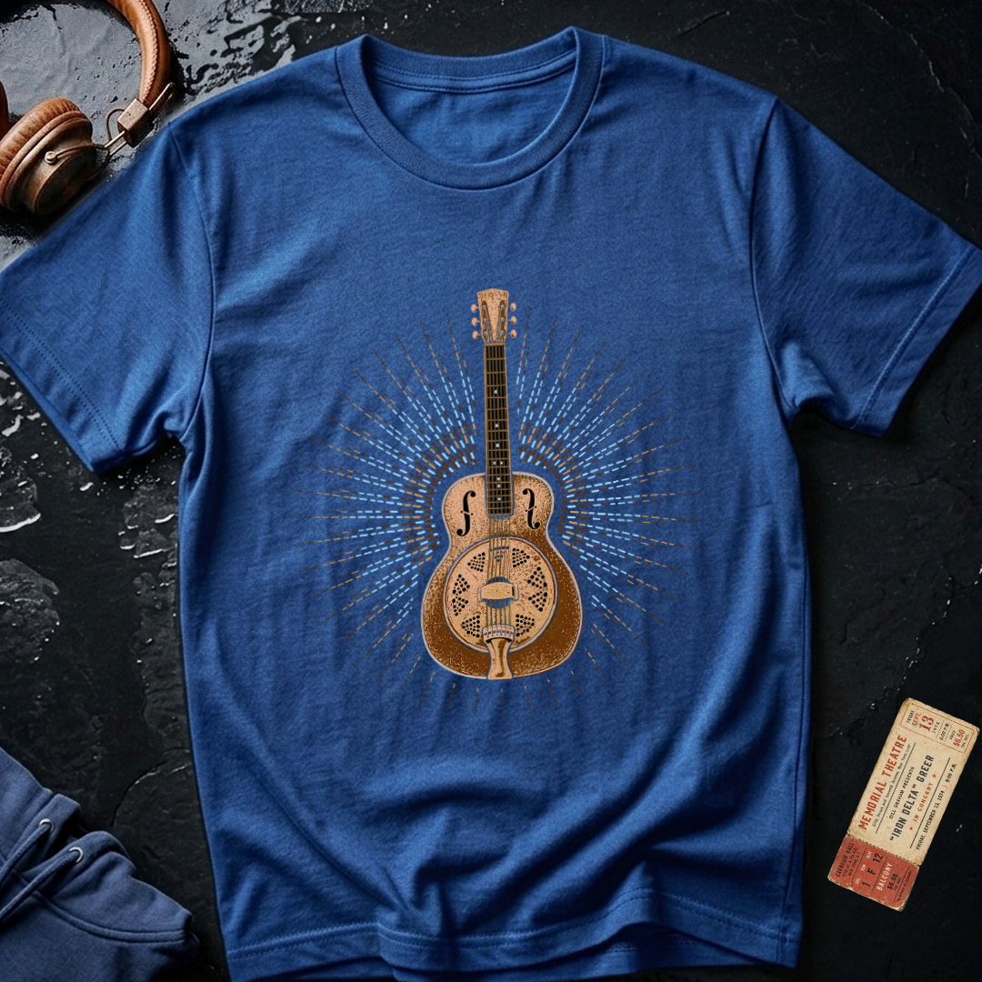 Blues Guitar Dobro Burst T-Shirt
