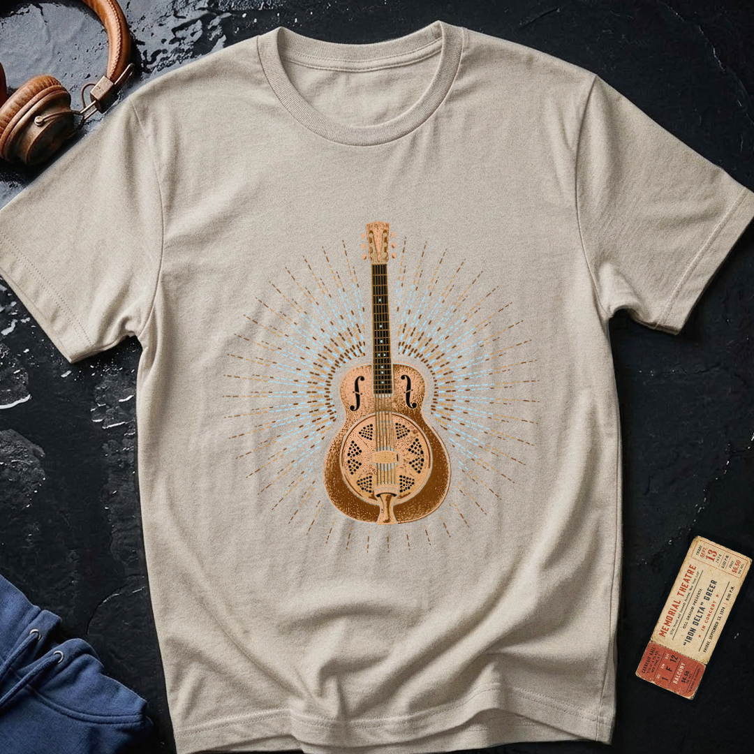 Blues Guitar Dobro Burst T-Shirt