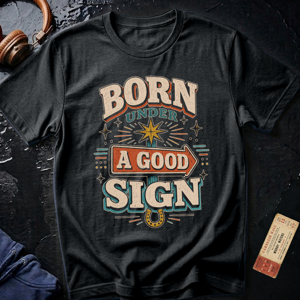 Born Under A Good Sign - Vintage Blues T-Shirt