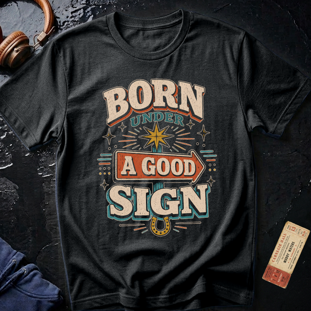 Born Under A Good Sign - Vintage Blues T-Shirt