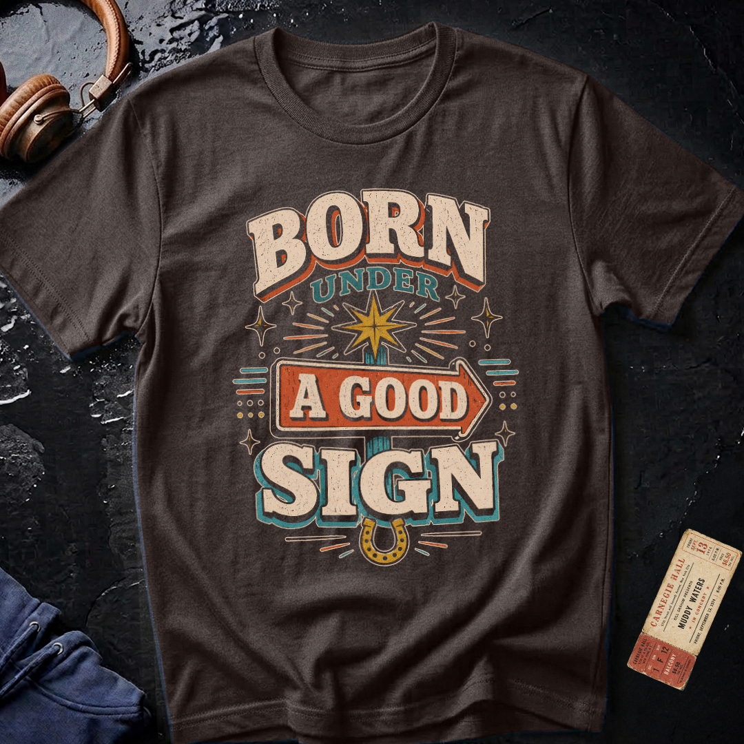 Born Under A Good Sign - Vintage Blues T-Shirt