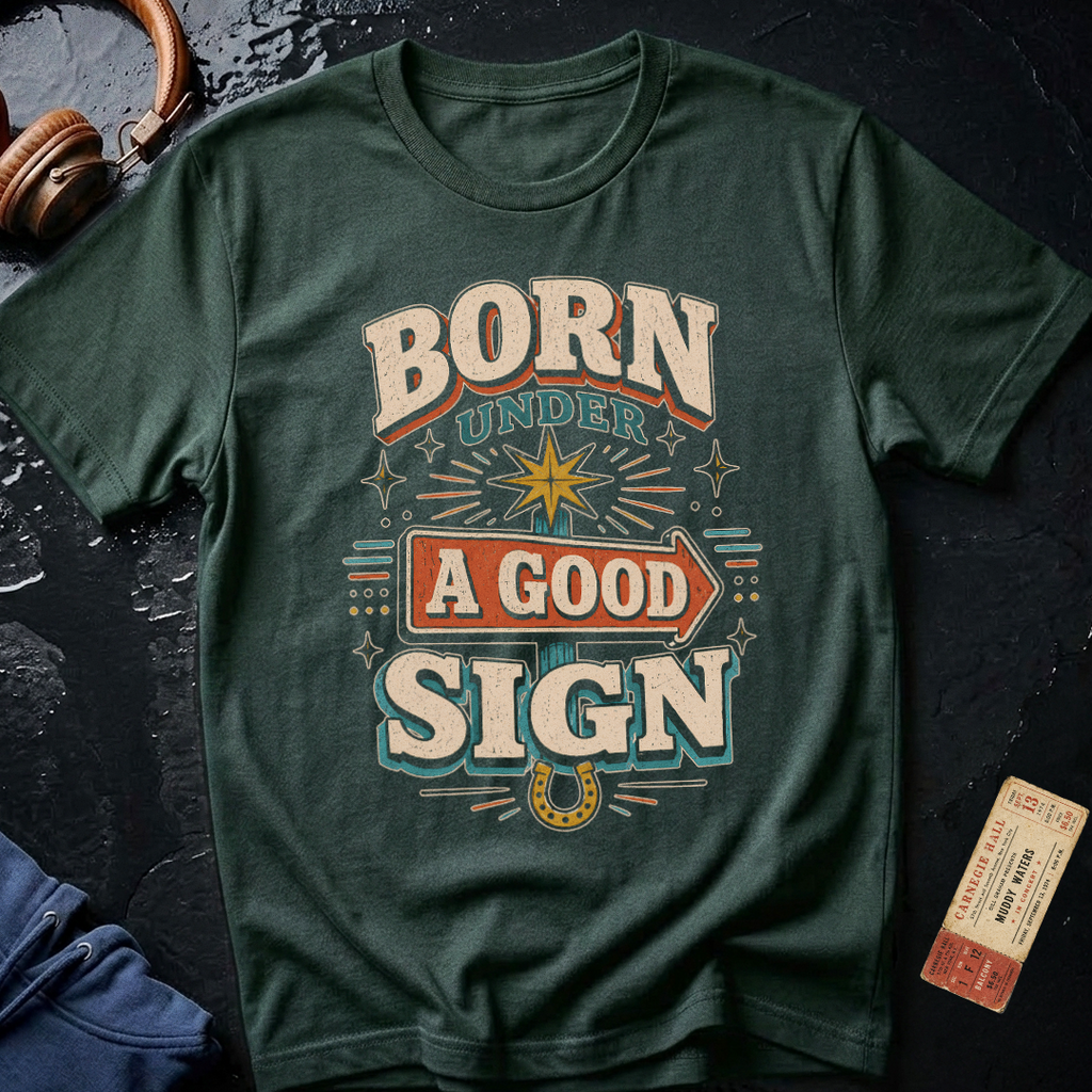 Born Under A Good Sign - Vintage Blues T-Shirt