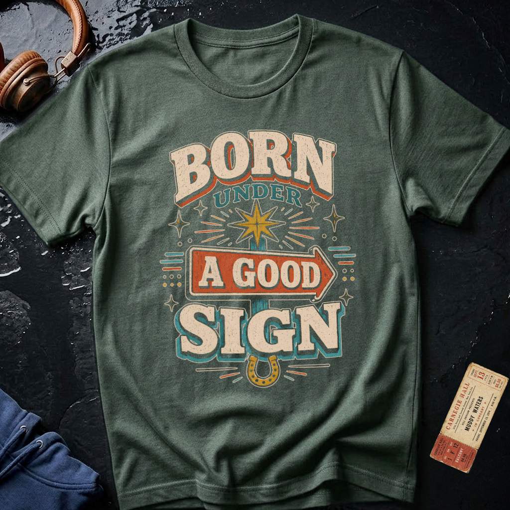 Born Under A Good Sign - Vintage Blues T-Shirt
