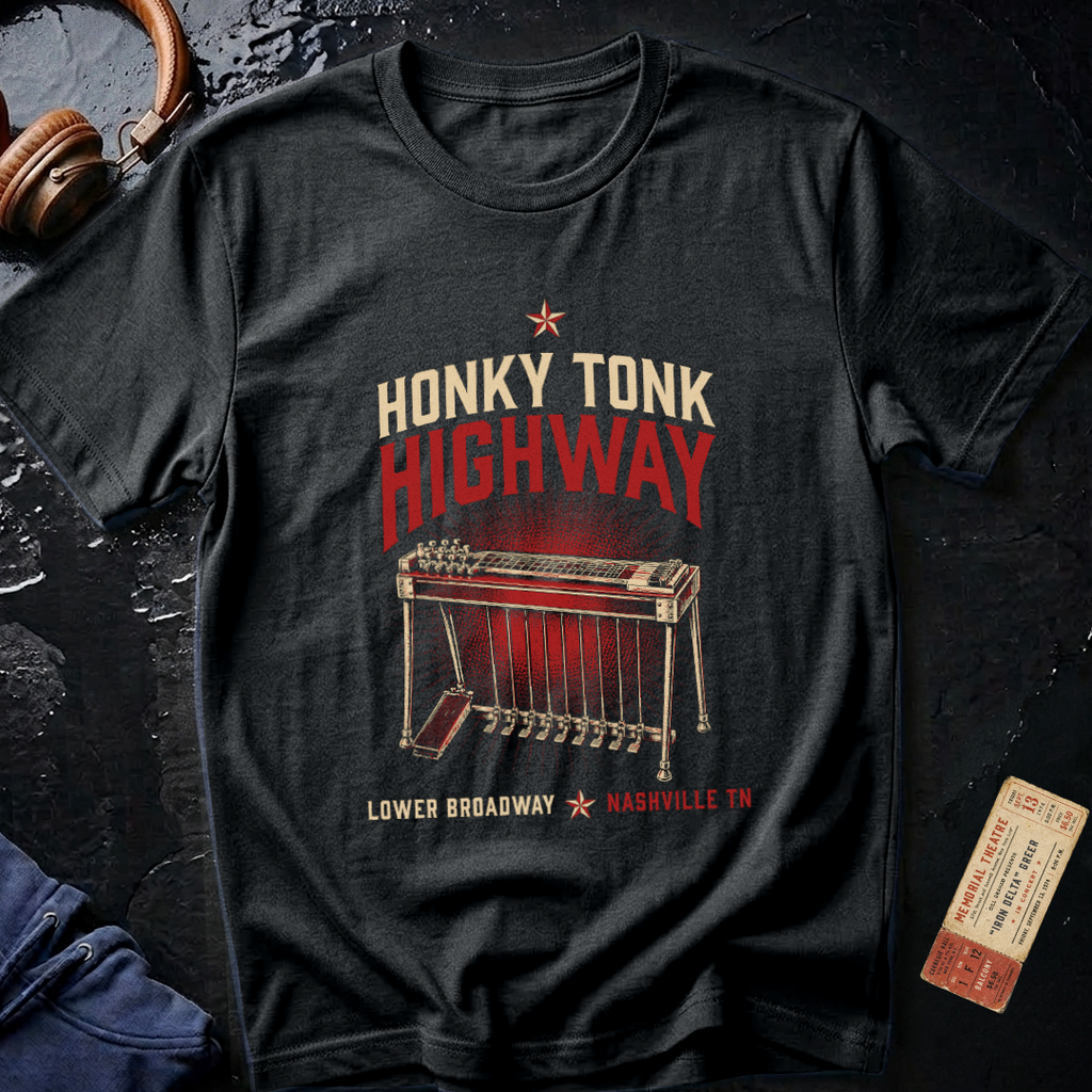 Honky Tonk Highway - Lower Broadway Nashville T-Shirt