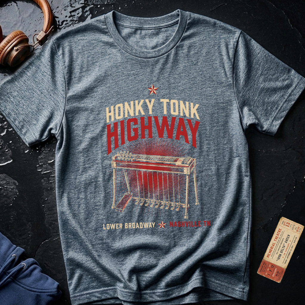 Honky Tonk Highway - Lower Broadway Nashville T-Shirt
