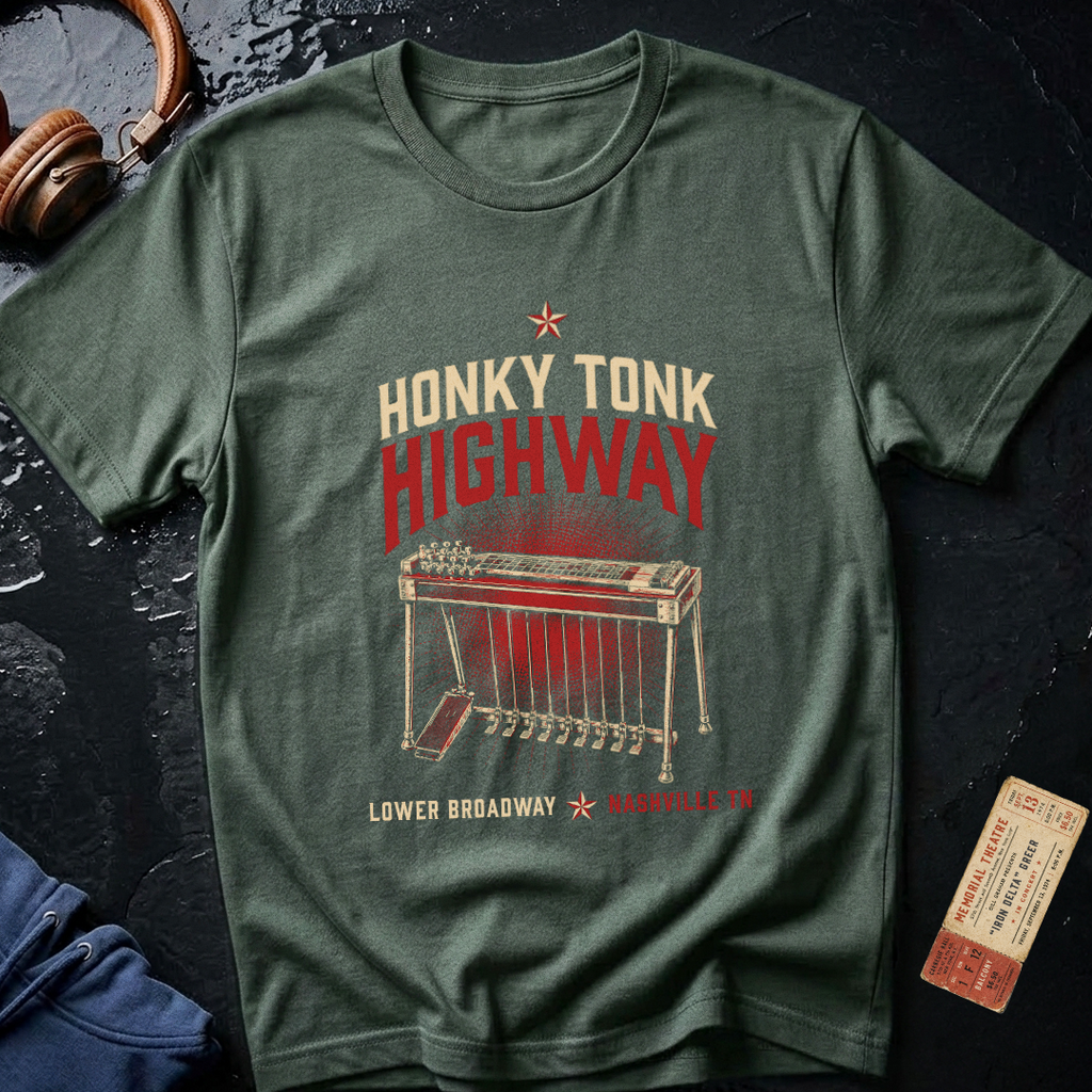 Honky Tonk Highway - Lower Broadway Nashville T-Shirt