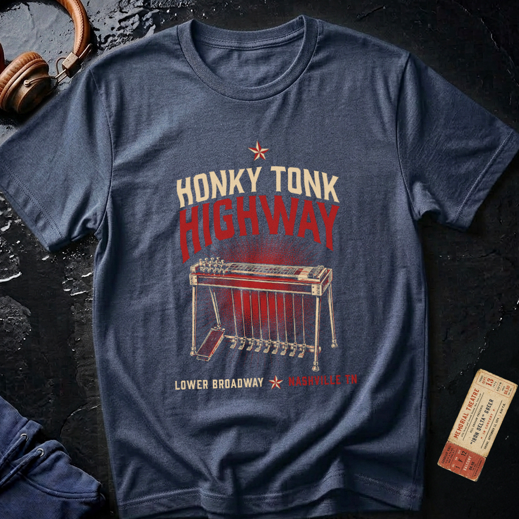 Honky Tonk Highway - Lower Broadway Nashville T-Shirt