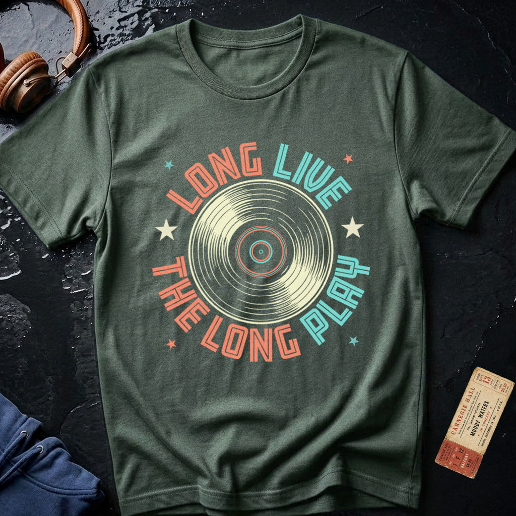Long Live Long Play LP Audiophile T-Shirt