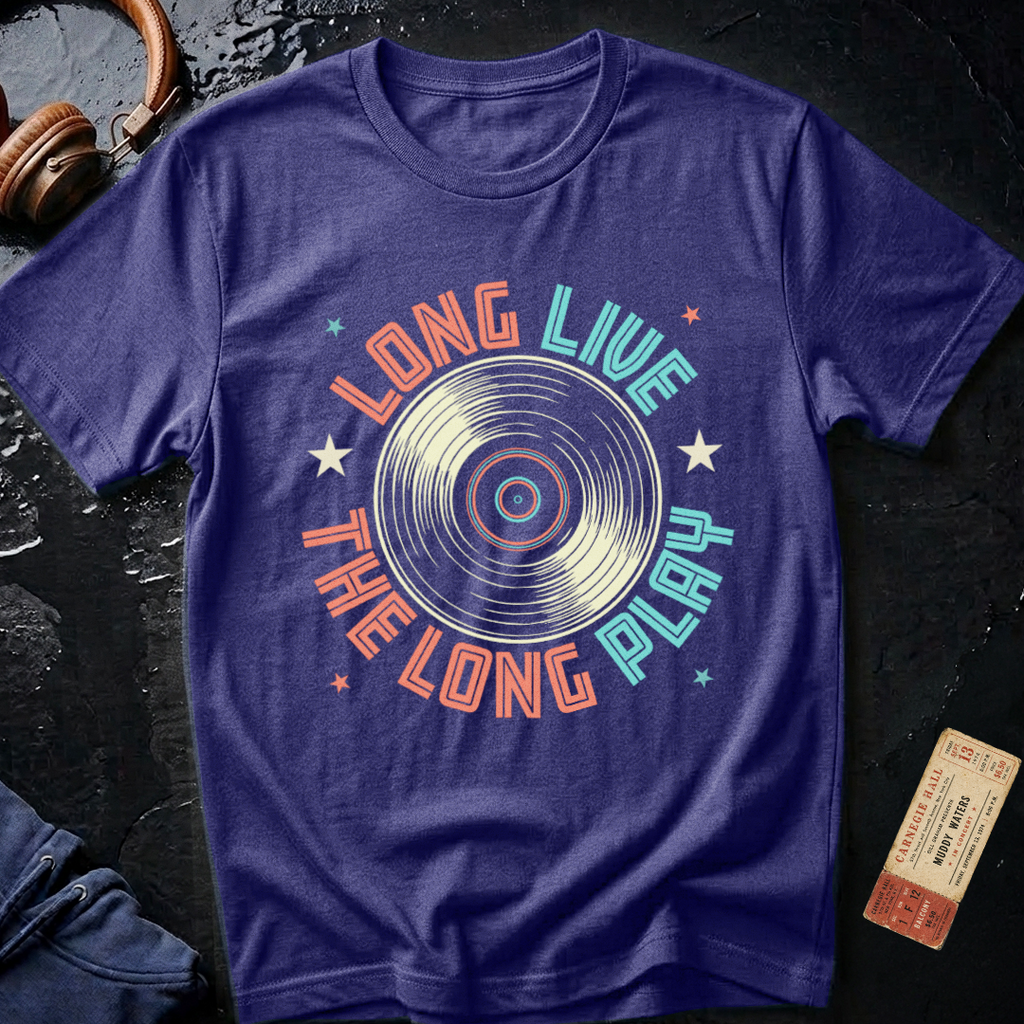 Long Live Long Play LP Audiophile T-Shirt