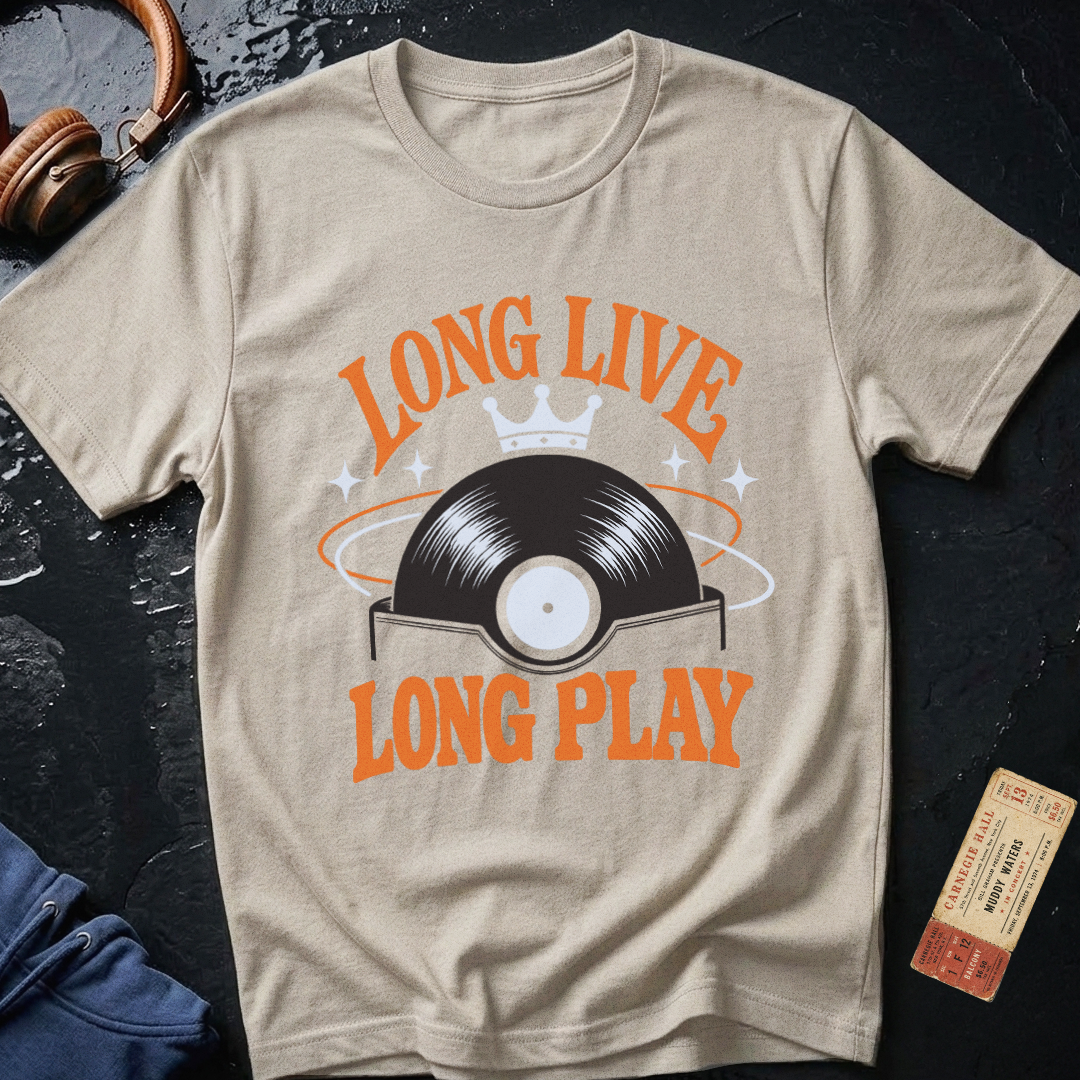 Long Live Long Play LP Audiophile T-Shirt