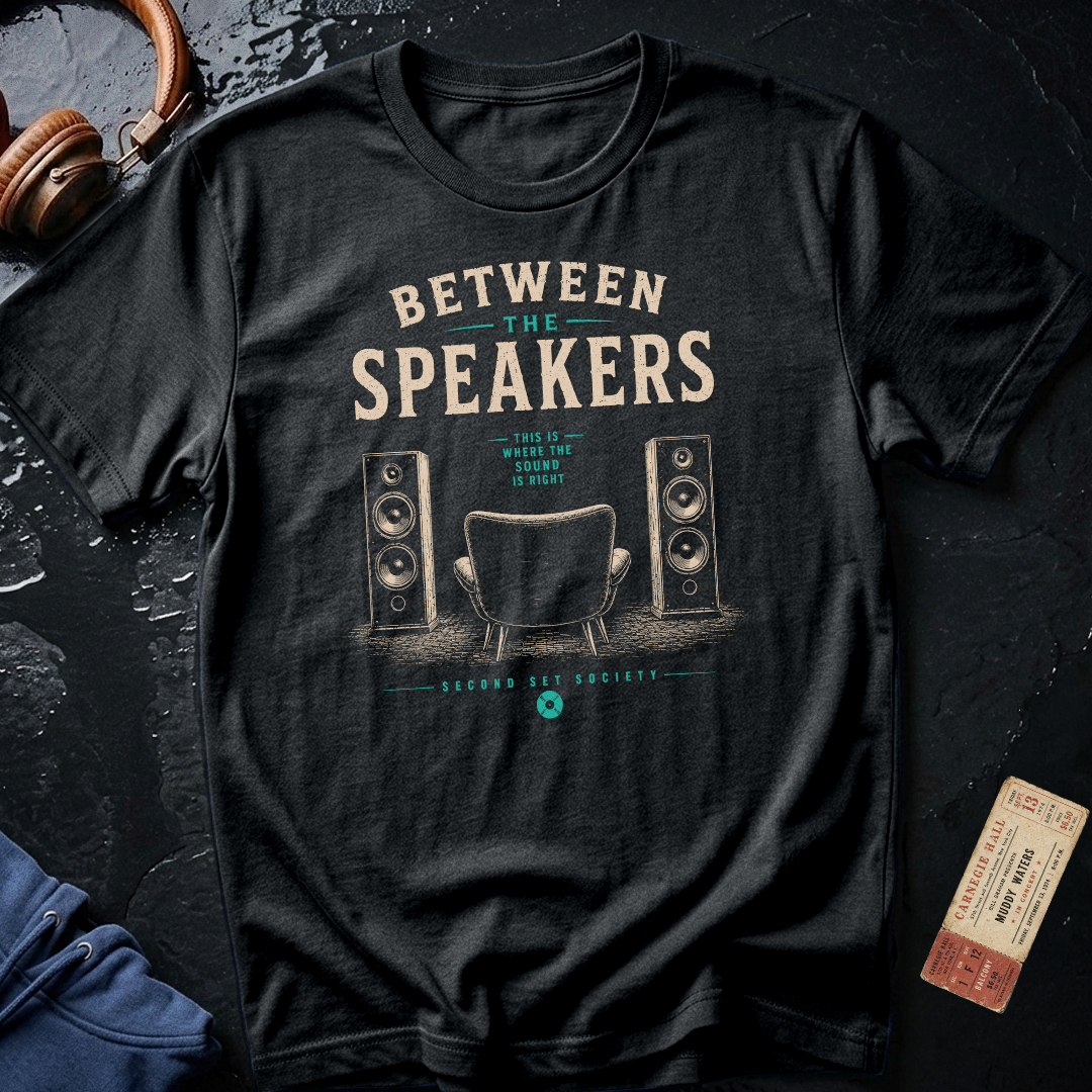 Between the Speakers Audiophile T-Shirt