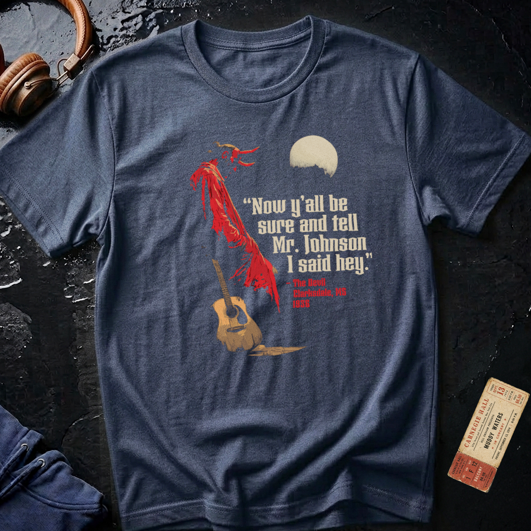 The Devil and Robert Johnson Crossroads T-Shirt