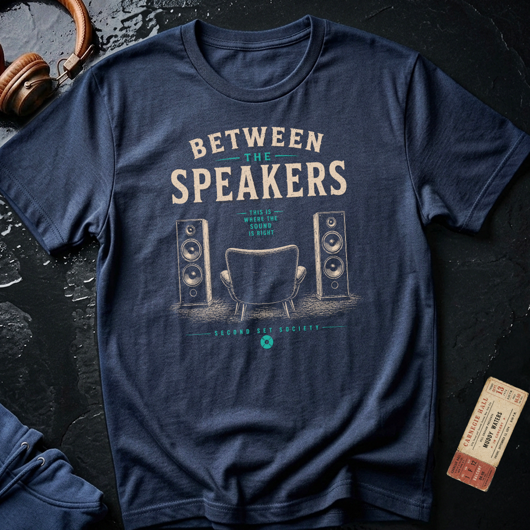 Between the Speakers Audiophile T-Shirt