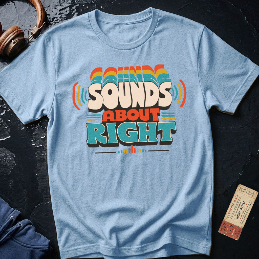 Sounds About Right Analog Audiophile T-Shirt