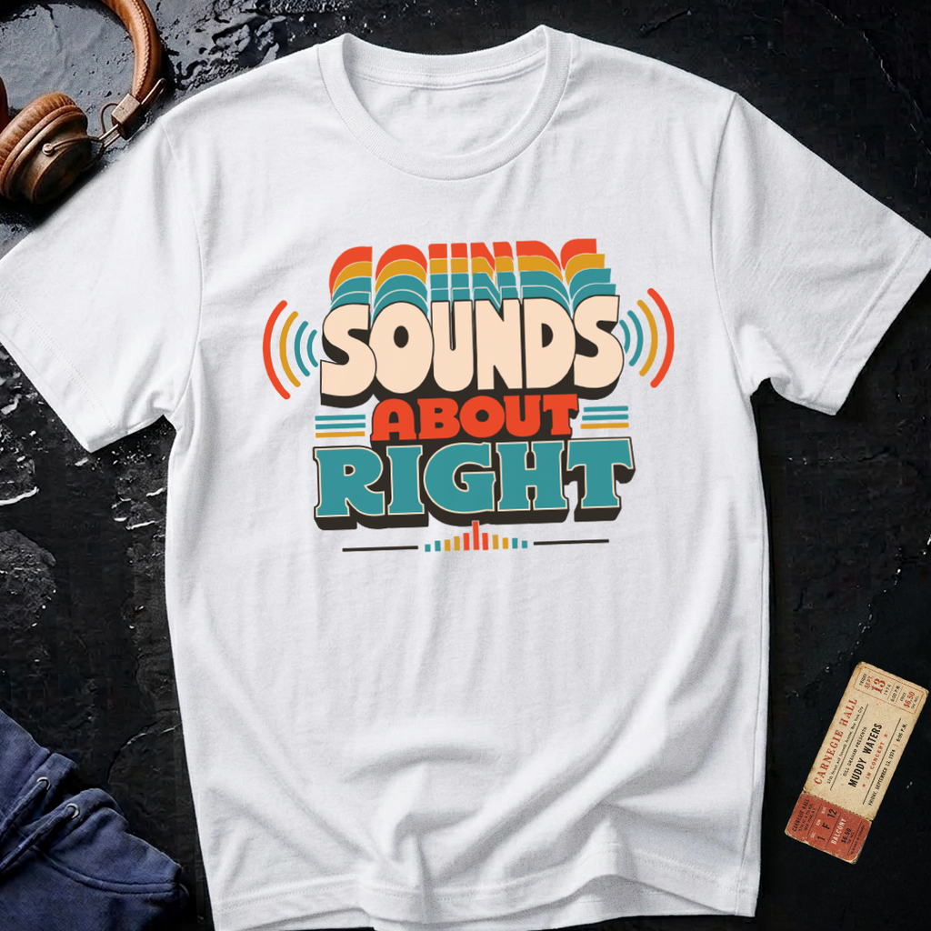 Sounds About Right Analog Audiophile T-Shirt