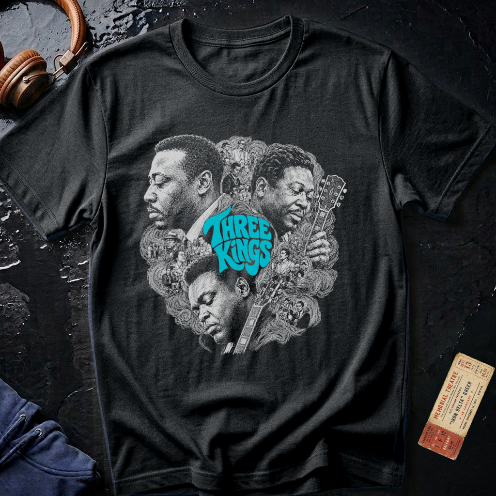 Albert, B.B. and Freddie - Three Kings of the Blues T-Shirt
