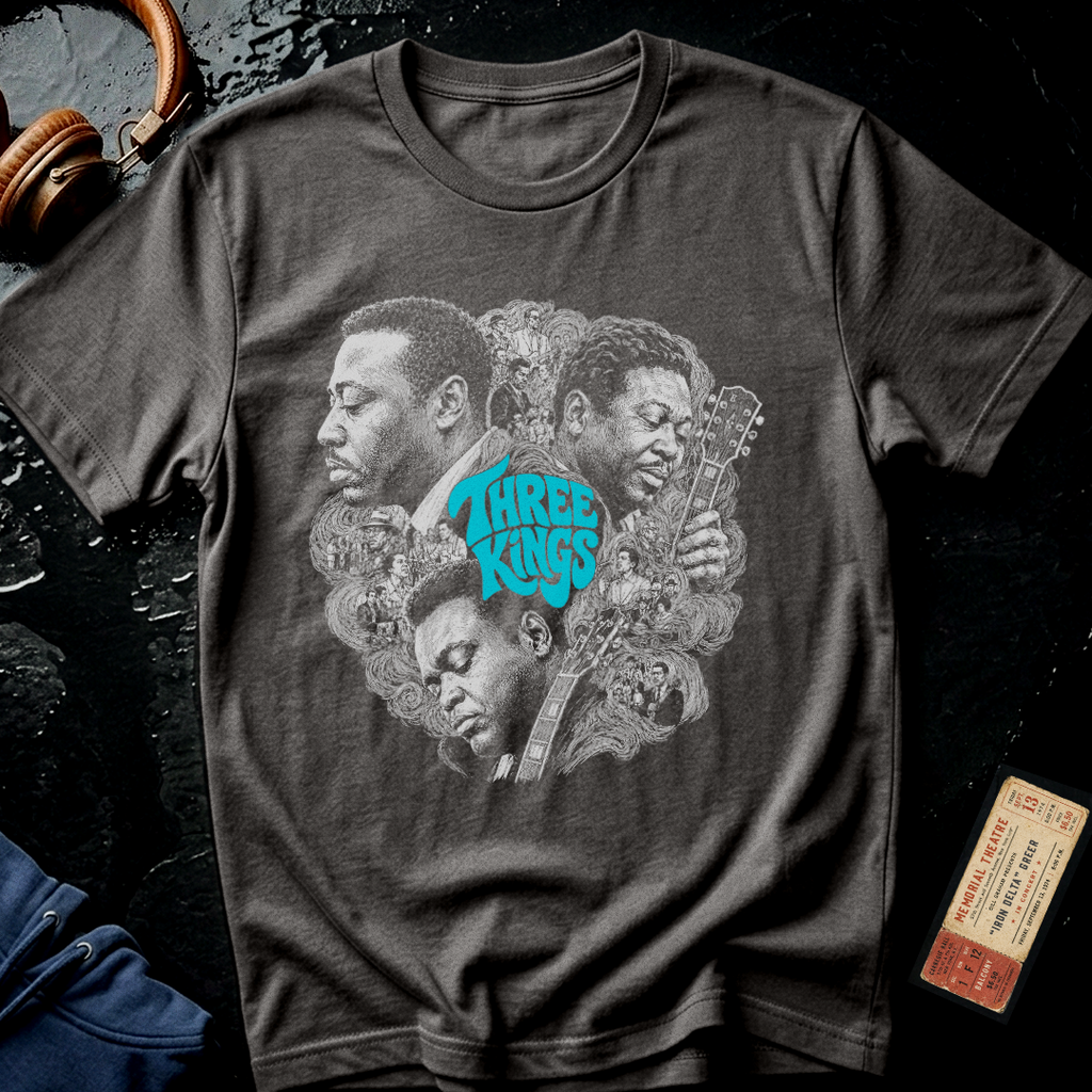 Albert, B.B. and Freddie - Three Kings of the Blues T-Shirt