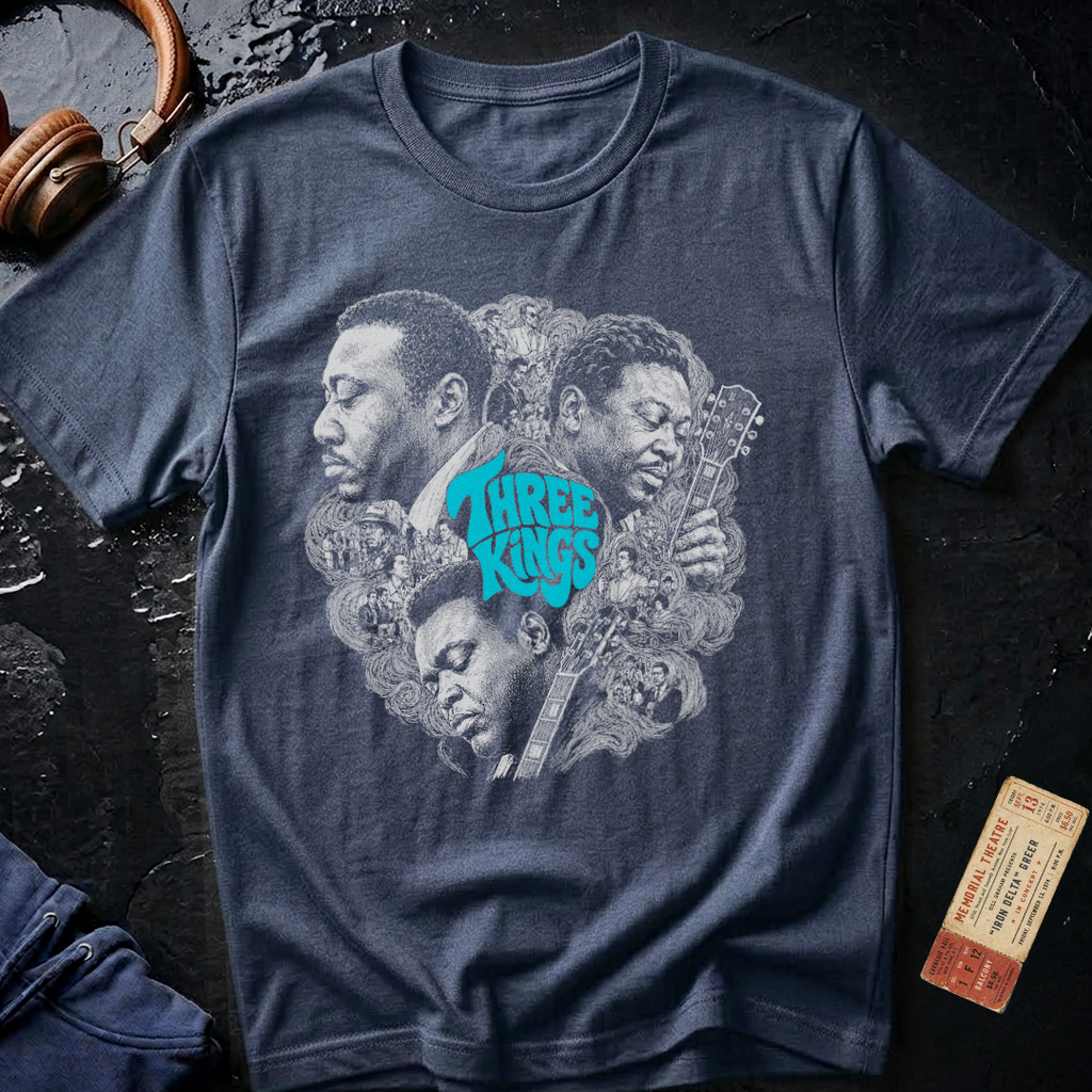 Albert, B.B. and Freddie - Three Kings of the Blues T-Shirt