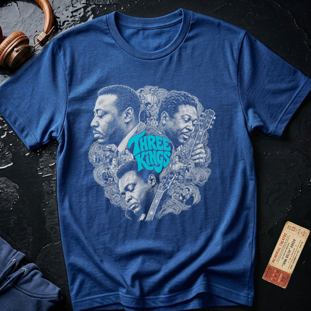 Albert, B.B. and Freddie - Three Kings of the Blues T-Shirt